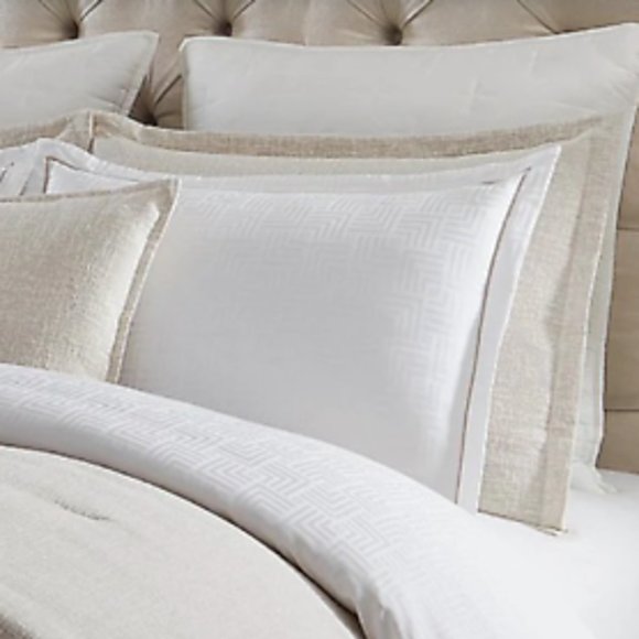 NWT $329 Luxury Hotel RITZ Queen Full Duvet Cover Mini Set Egyptian Cotton - Picture 4 of 7